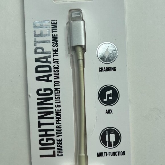 GabbaGoods 2-in-1 Lightning to Headphone Audio and Charger Adapter - Picture 4 of 6